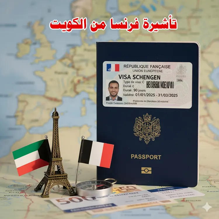 تأشيرة فرنسا من الكويت