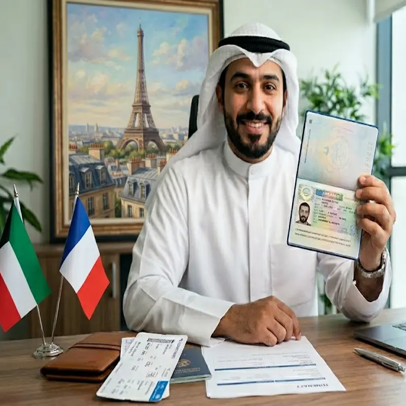 استخراج فيزا فرنسا من الكويت