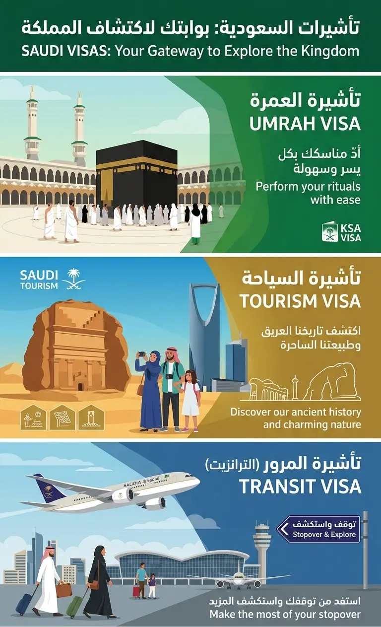 استخراج فيزا السعودية